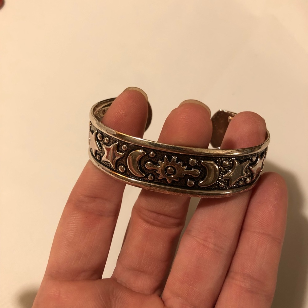 Silver cuff bracelet
